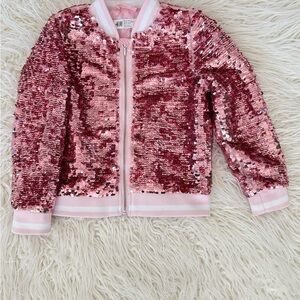 H&M Sparkling Pink Sequin Jacket